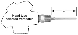 Terminal Head Connected Thermocouple Assemblies 5 | Thermo Sensors