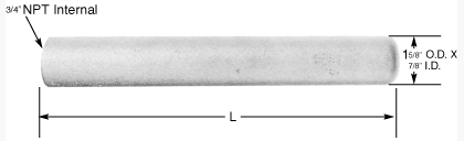 Metal Protecting Tube with Flange / Cast Iron Protecting Tube 2 | Thermo Sensors